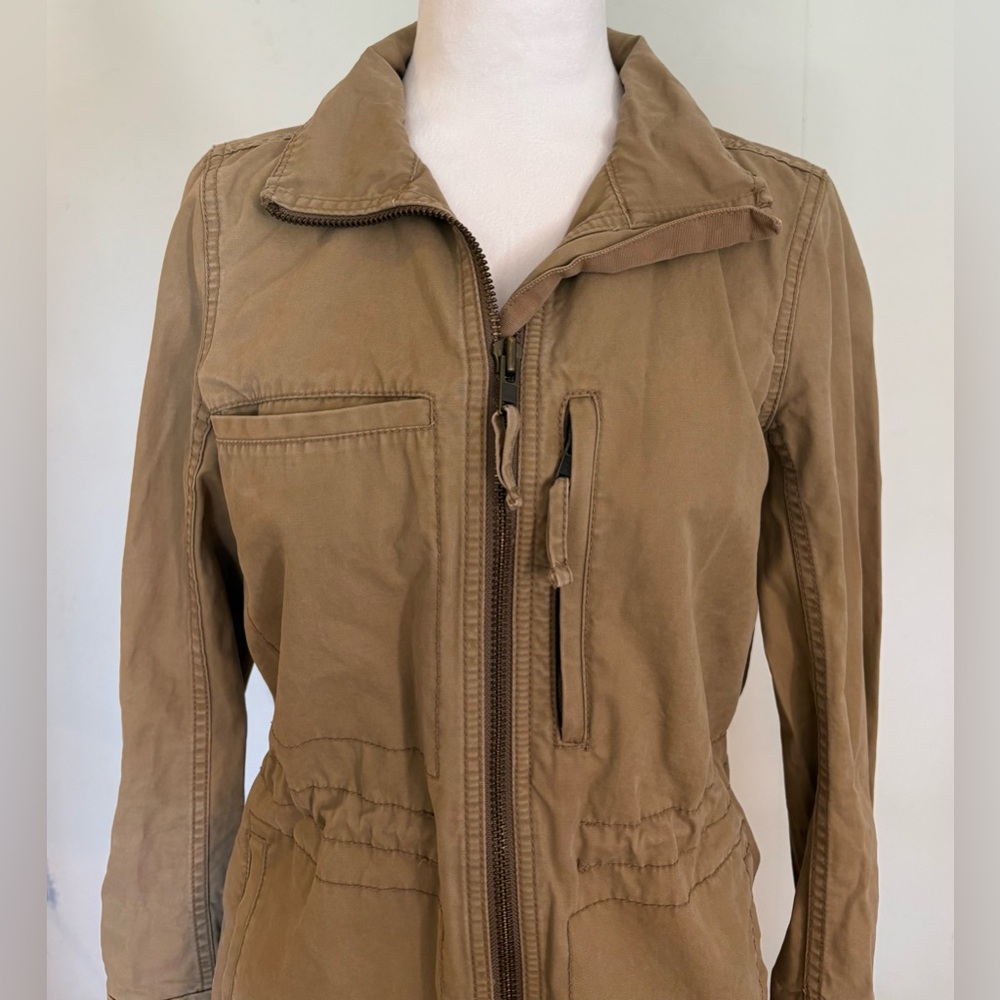 Madewell Fleet Utility Military Jacket, Tan Khaki, Size S